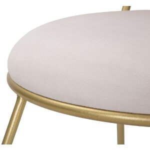 Mauro Ferretti stoel hart 37x47x80 cm goud roze