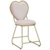 Mauro Ferretti stoel hart 37x47x80 cm goud roze