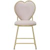 Mauro Ferretti stoel hart 37x47x80 cm goud roze