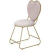 Mauro Ferretti stoel hart 37x47x80 cm goud roze
