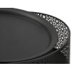 Mauro Ferretti bijzettafel Blacky Ø 40x65 cm zwartgoud