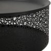 Mauro Ferretti bijzettafel Blacky Ø 35x50 cm zwartgoud
