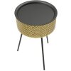 Mauro Ferretti Glovy bijzettafel Ø 40x65 cm goud zwart