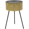 Mauro Ferretti Glovy bijzettafel Ø 35x50 cm goud zwart