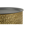 Mauro Ferretti Glovy bijzettafel Ø 35x50 cm goud zwart