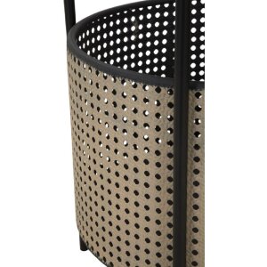 Mauro Ferretti bijzettafel Osaka Ø 40x50 cm zwart naturel