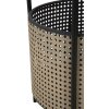 Mauro Ferretti bijzettafel Osaka Ø 40x50 cm zwart naturel