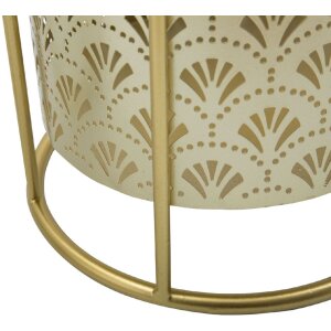 Mauro Ferretti Golvy bloemenstandaard set van 2 Ø 21x40 en 19x22 cm goud