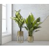 Mauro Ferretti Golvy bloemenstandaard set van 2 Ø 21x40 en 19x22 cm goud