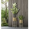 Mauro Ferretti Golvy bloemenstandaard set van 2 Ø 21x52 en 19x42 cm goud