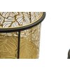 Mauro Ferretti Leavy bloemenstandaard set van 2 Ø 21x40 en 19x22 cm goud zwart