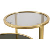 Mauro Ferretti bijzettafel 2 niveaus 50x40x60,5 cm goud