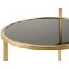 Mauro Ferretti bijzettafel 2 niveaus 50x40x60,5 cm goud