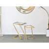 Mauro Ferretti bijzettafels Z set van 2 40x40x60 en 30x30x50 cm goud