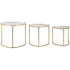 Mauro Ferretti bijzettafel Triangle set van 3 Ø...