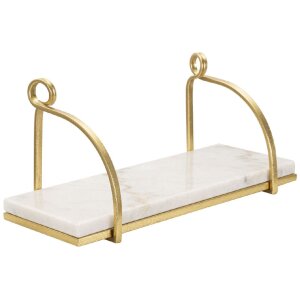Mauro Ferretti wandplank Marmer 40x16x18 cm goud wit