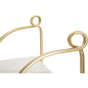 Mauro Ferretti wandplank Marmer 40x16x18 cm goud wit