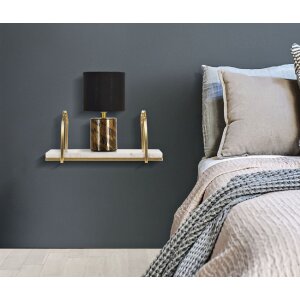 Mauro Ferretti wandplank Marmer 40x16x18 cm goud wit