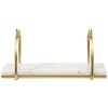 Mauro Ferretti wandplank Marmer 40x16x18 cm goud wit