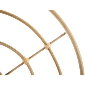 Mauro Ferretti wandplank Dubbele plank boog 34,5x18x45,5 cm bruin