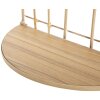 Mauro Ferretti wandplank Dubbele plank boog 34,5x18x45,5 cm bruin
