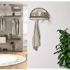 Mauro Ferretti wandplank Oporto met haken 46x15,5x30 cm zwart bruin
