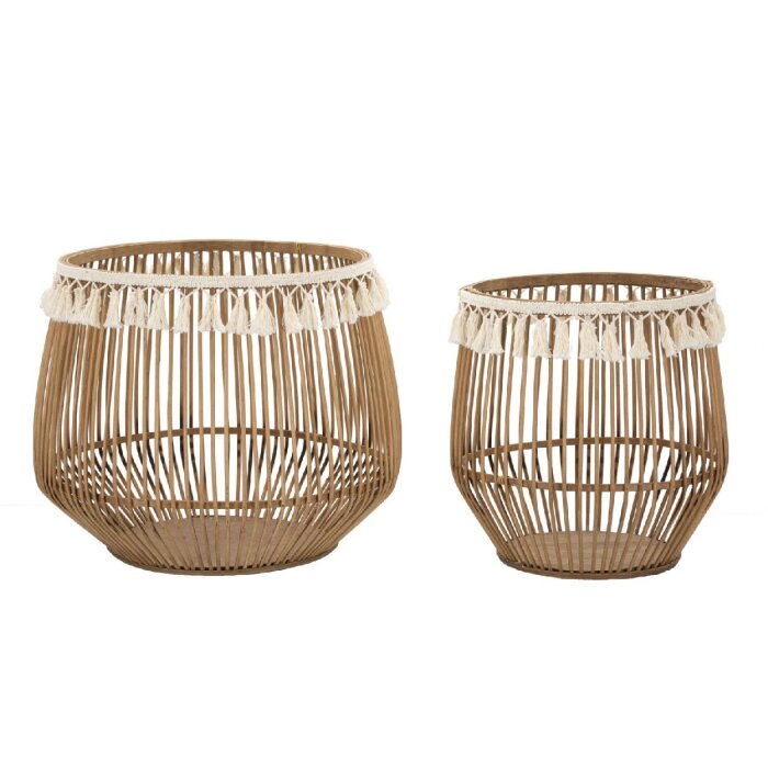 Mauro Ferretti mandenset Fuji 2-delig Ø 47x39,5-34x36,5 cm bruin