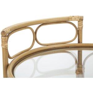Mauro Ferretti serveerwagen Panama rond Ø 51x74 cm bruin