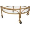 Mauro Ferretti serveerwagen Panama rond Ø 51x74 cm bruin