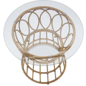 Mauro Ferretti salontafel Panama rond Ø 50x50 cm bruin