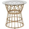Mauro Ferretti salontafel Panama rond Ø 50x50 cm bruin