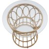 Mauro Ferretti salontafel Panama rond Ø 50x50 cm bruin