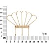 Mauro Ferretti wandhaak Panama 3 haken 37,5x5x32,5 cm bruin