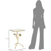 Mauro Ferretti bijzettafel Tisty 40x30x60 cm goud