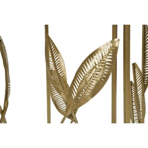 Mauro Ferretti bijzettafel blad set 2 stuks Ø 35x65.5-30x60.5 goud