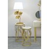 Mauro Ferretti bijzettafel blad set 2 stuks Ø 35x65.5-30x60.5 goud