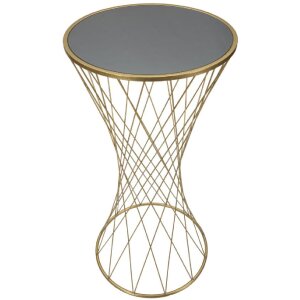 Mauro Ferretti bijzettafel toren nieuw Ø 50x100 goud