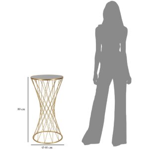 Mauro Ferretti bijzettafel toren nieuw Ø 40x80 goud