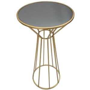 Mauro Ferretti bijzettafel Simple New Ø 50x100 goud