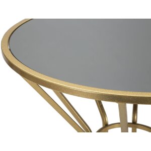Mauro Ferretti bijzettafel Simple New Ø 50x100 goud