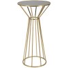 Mauro Ferretti bijzettafel Simple New Ø 50x100 goud