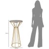 Mauro Ferretti bijzettafel Simple New Ø 50x100 goud
