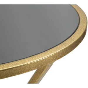Mauro Ferretti bijzettafel Simple New Ø 40x80 cm goud