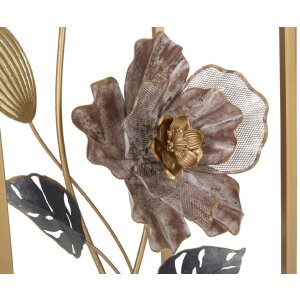 Mauro Ferretti bijzettafel bloemenset 2 stuks 36x36x70-30x30x60 cm veelkleurig
