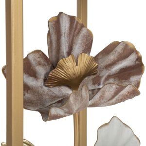 Mauro Ferretti bijzettafel bloemenset 2 stuks 36x36x70-30x30x60 cm veelkleurig