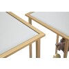 Mauro Ferretti bijzettafel bloemenset 2 stuks 36x36x70-30x30x60 cm veelkleurig