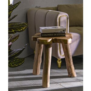 Mauro Ferretti bijzettafel Bintang 50x47x50 cm bruin