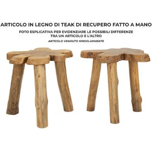 Mauro Ferretti bijzettafel Bintang 50x47x50 cm bruin