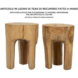 Mauro Ferretti Kruk Stold Ø 30x40 cm bruin