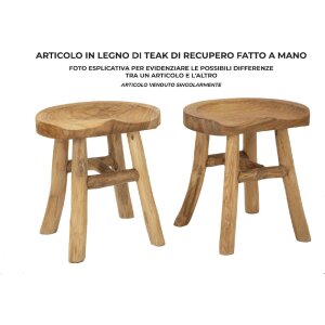 Mauro Ferretti kruk Sel 40x32x42 cm bruin